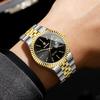 BINBOND Stainless Steel Luminous Waterproof Watch For Man Luxury Reloj Original Accurate Quartz Men's Watches Auto Date Sturdy