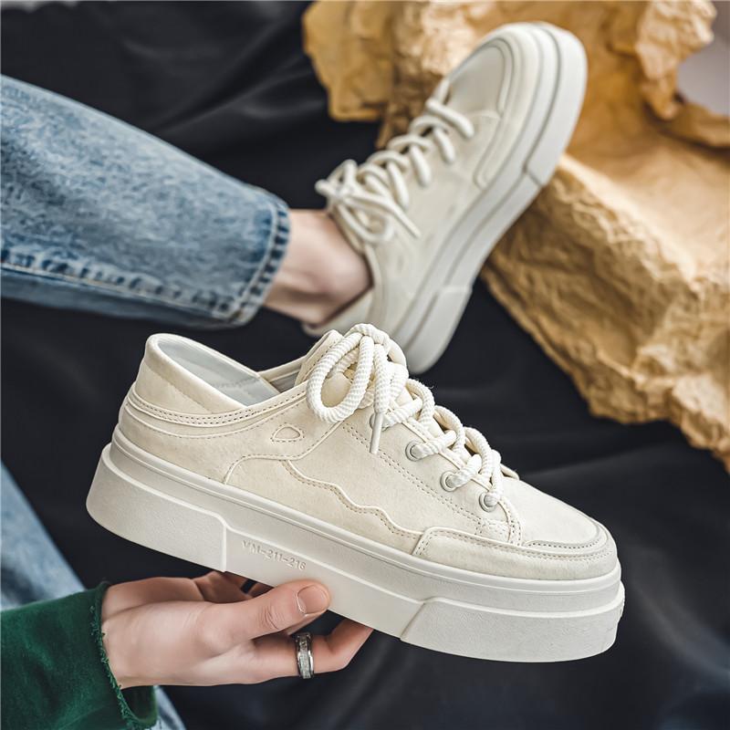 Summer new street casual men's shoes board shoes, sky blue, black, beige