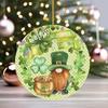 2D Flat St. Patrick'S Day Acrylic Decoration Sign, Dwarf Elf & Clover Design, suitable for wall decoration, porch, room, villa, accents Home, Hallway,