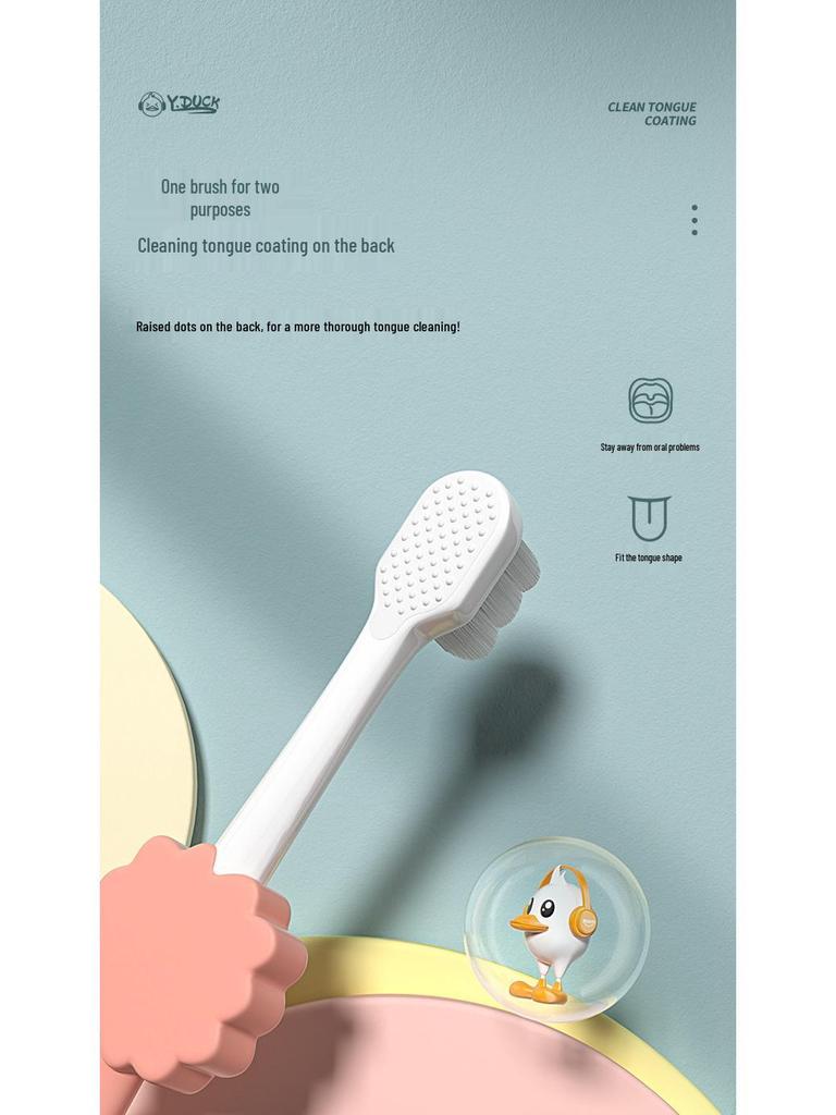 Cute Cartoon Little Lion Children's Soft Toothbrush for Ages 2-6 - Single Pack, Soft Bristles, High Quality