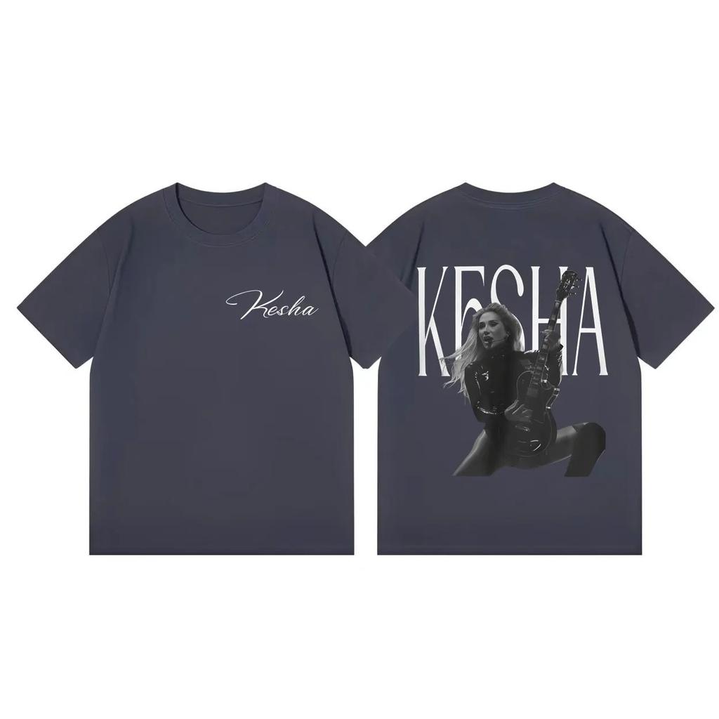 Summer Casual Fashion Loose T-shirts Kesha The Freedom Tour 2026 Merch T-shirt Unisex Women Vintage Aesthetic Short Sleeve T Shirts