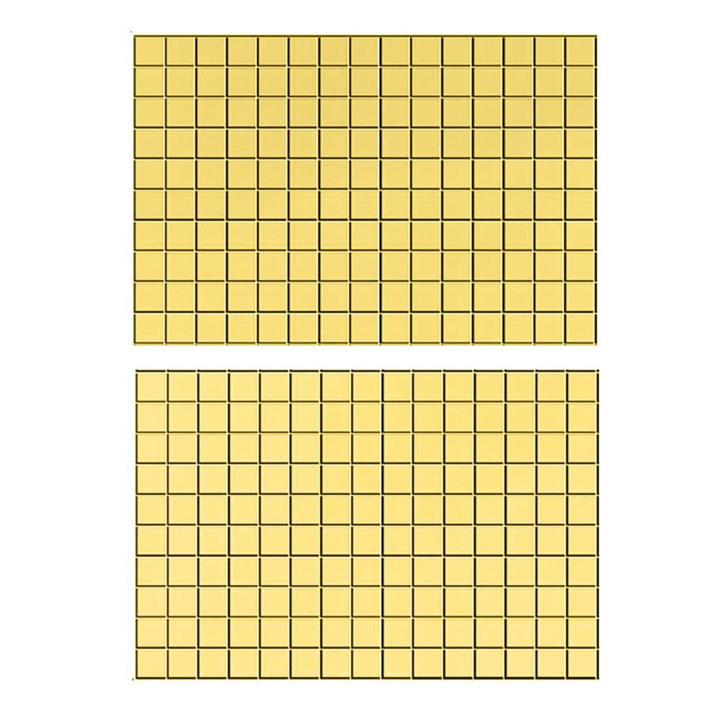Mirror Mosaic Tiles - Self-Adhesive Glass Squares, 10mm Each, For Crafts, Home Decor & DIY Projects (Silver)