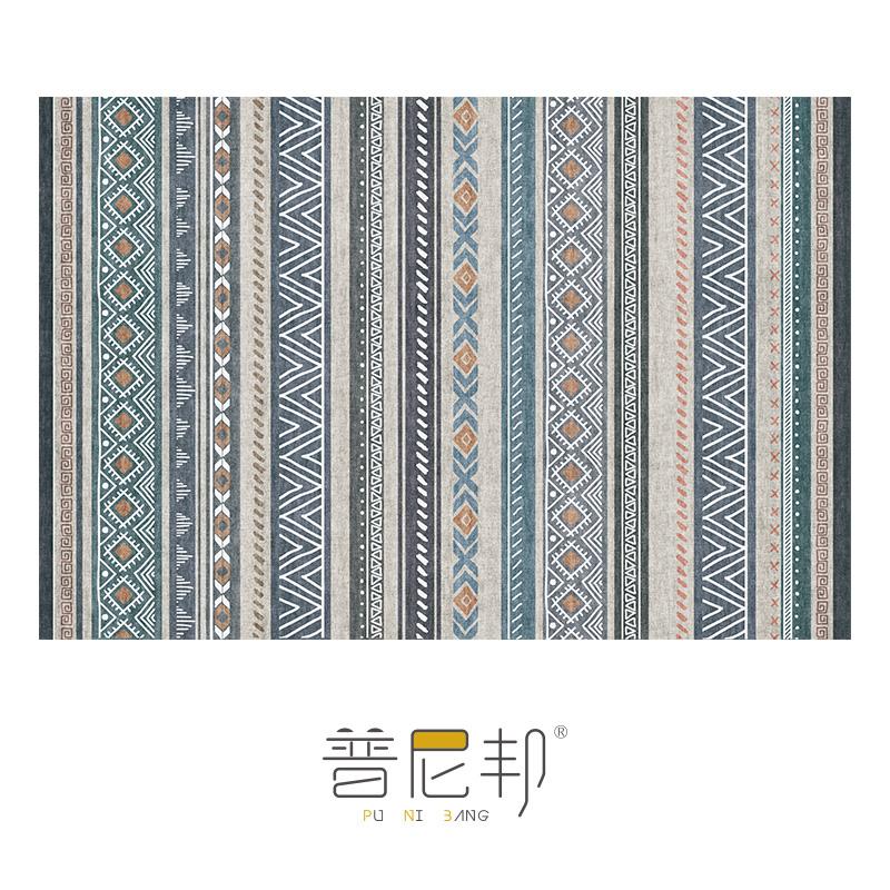 American Moroccan Bedroom Decor Bedside Carpet Washable Carpets for Living Room Nordic Ethnic Lounge Rug Soft Non-slip Floor Mat