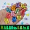 Luminous Cute Animal Mini Ornaments: Turtle, Bear, Rabbit - Handmade Glowing Accessories