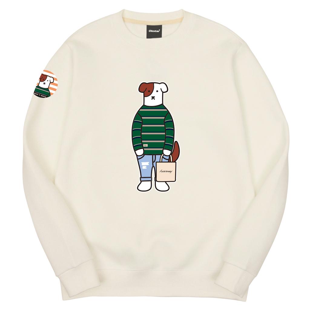 OKSTAR Casual Brodog Special Double-Sided Sweatshirt (C Type)