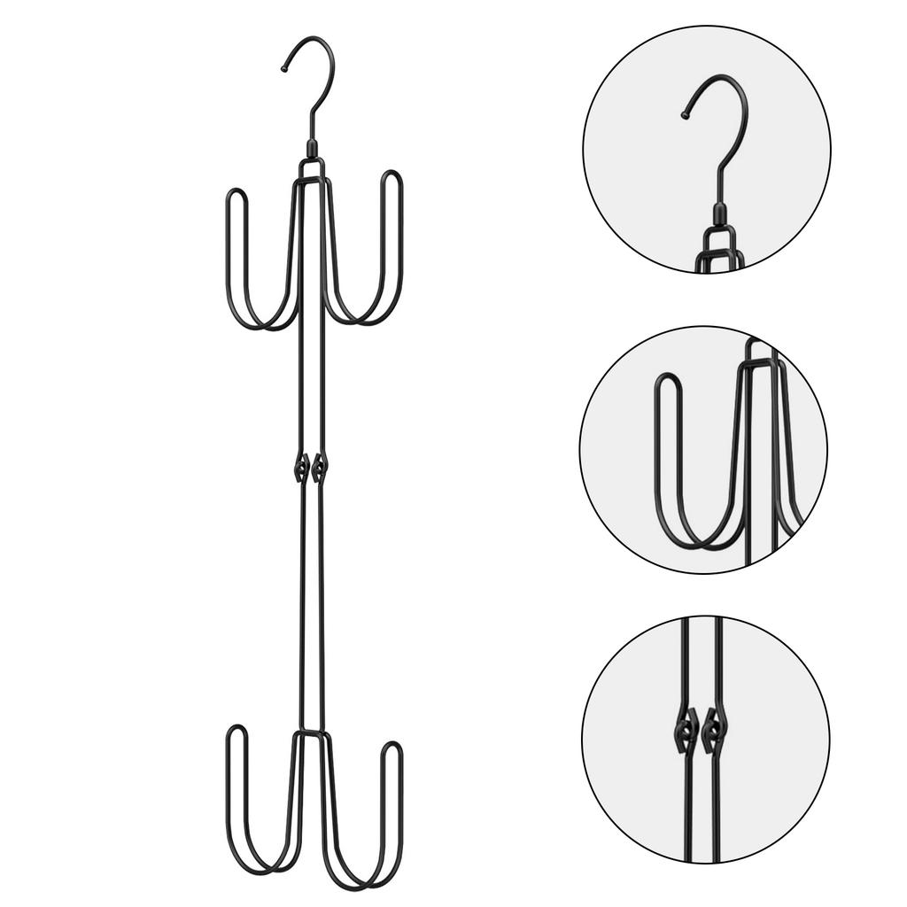 Rotatable Metal Hat Rack Organizers Home Accessory for Caps Space Saving Closet Hanger for Scarves Bags Towels