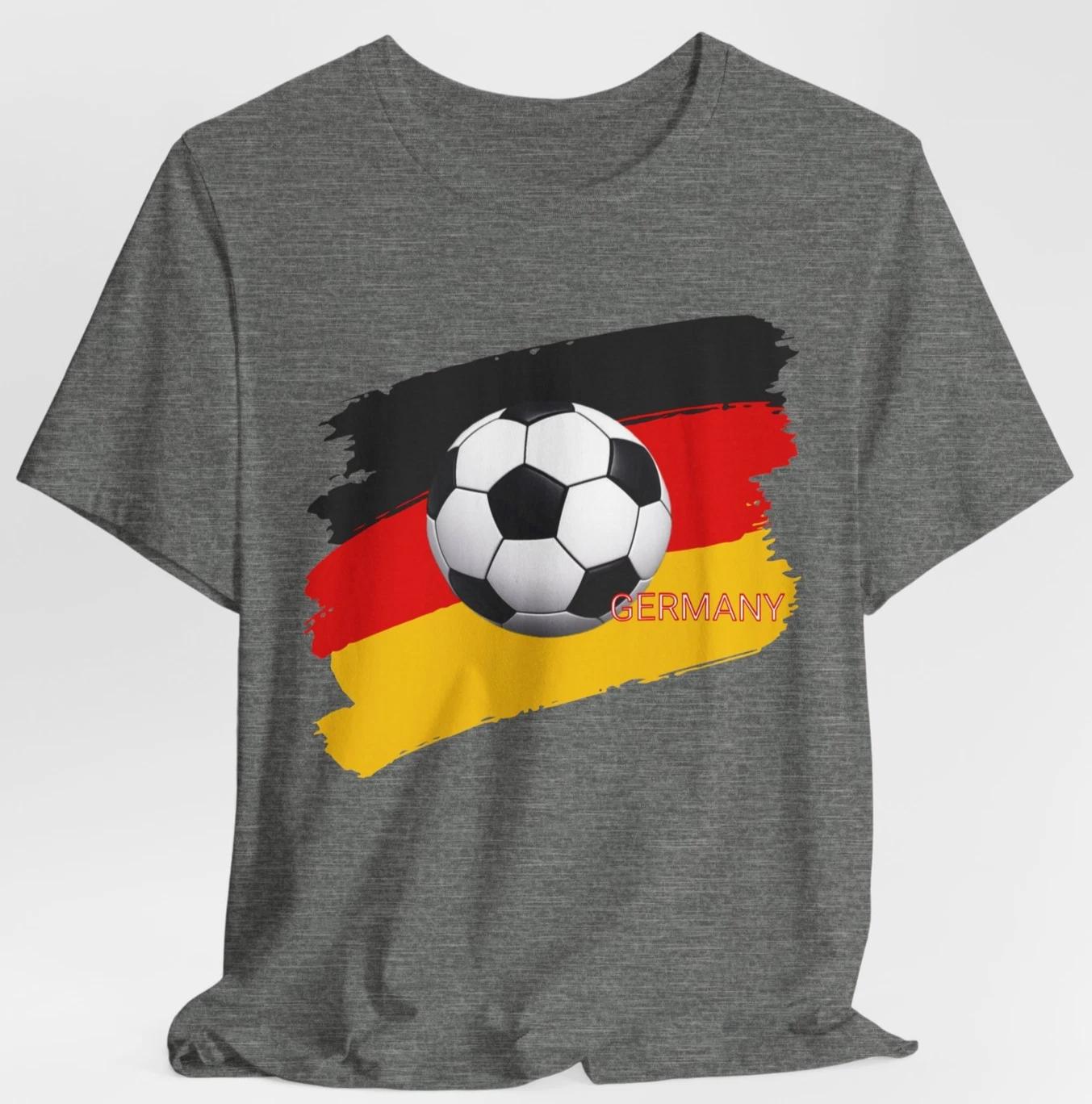 Germany Soccer T Shirt Football Fan Graphic Germany Flag Sports Tee 2XL