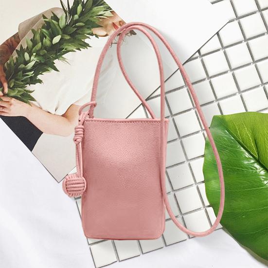 Women's Crossbody Phone Bag Solid Color Mini Messenger Bag Small Crossbody Purse Cell Phone Bag for Casual Outings Shopping Street