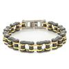 Stainless Steel Chain Bracelet Men Cycling Motorcycle Biker Gear Punk Style Geometric Link Wristband