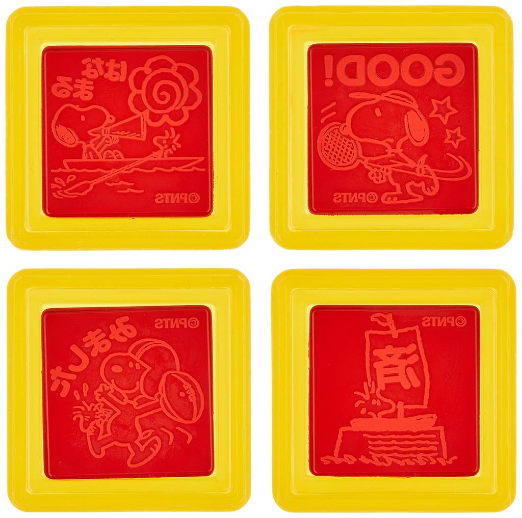 Face Stamp Snoopy Evaluation Stamp Set W Hanamaru Children's 2231-002