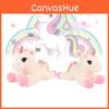 Fur Unicorn Rainbow Toys Cute Cartoon Girls Children Festivals Soothed Gift Doll