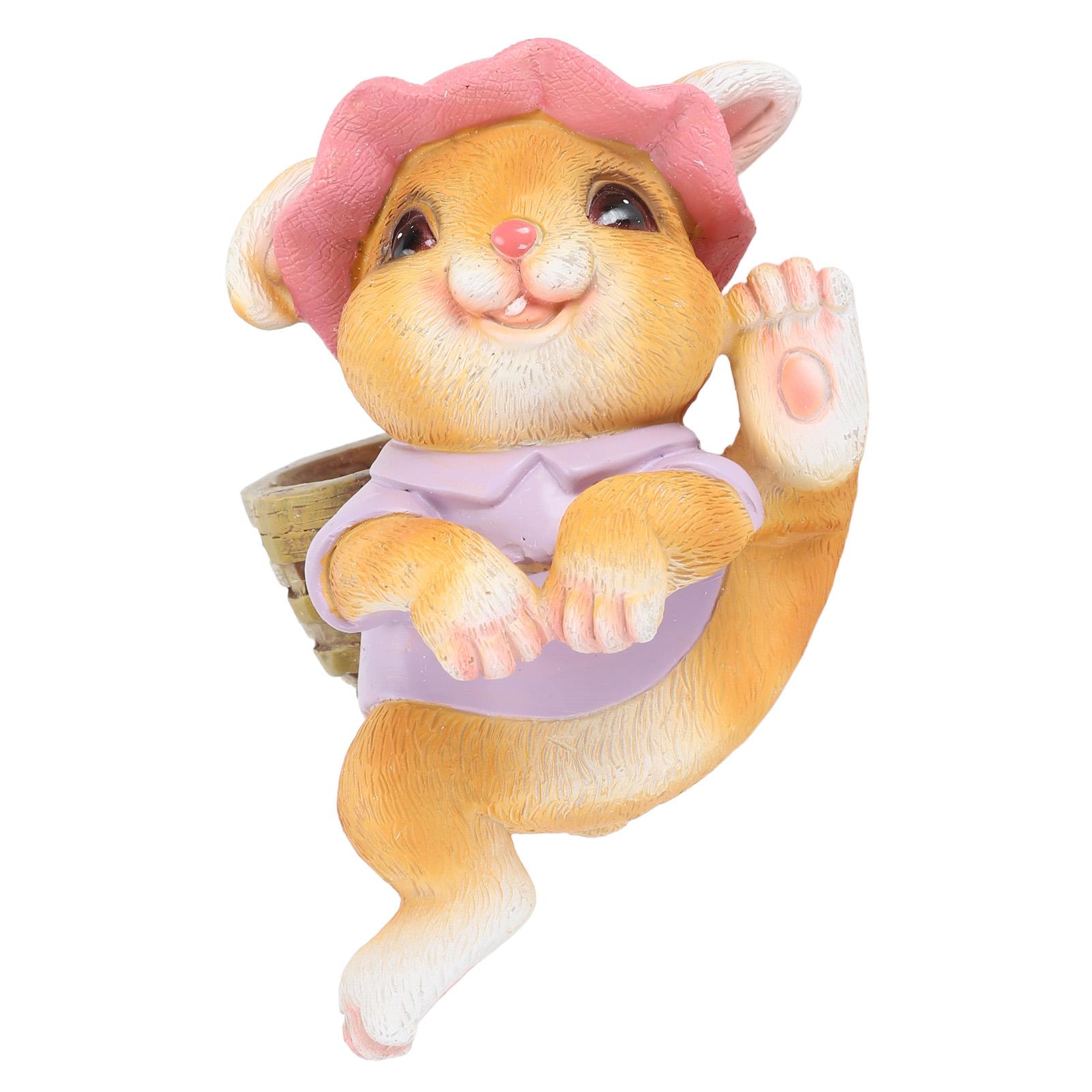 

Подвесное украшение в виде животного-кашпо, реалистичный милый внешний вид, статуя-обнимашка для сада, двора