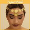 Geometric Headwear Female In Gold Alloy With Tassel For Wedding And Holiday Gift