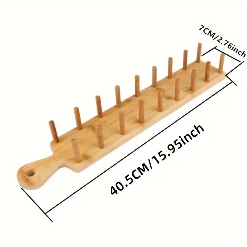 W-Shaped Bamboo Burrito & Taco Holder Rack