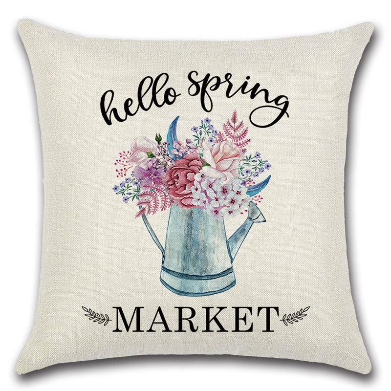 Spring Throw Pillow Cover Spring Festival Home Decor Cushion Office Cushion Sofa Cushion Cover