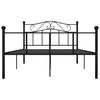 Black Metal Bed Frame 120 x 200 cm