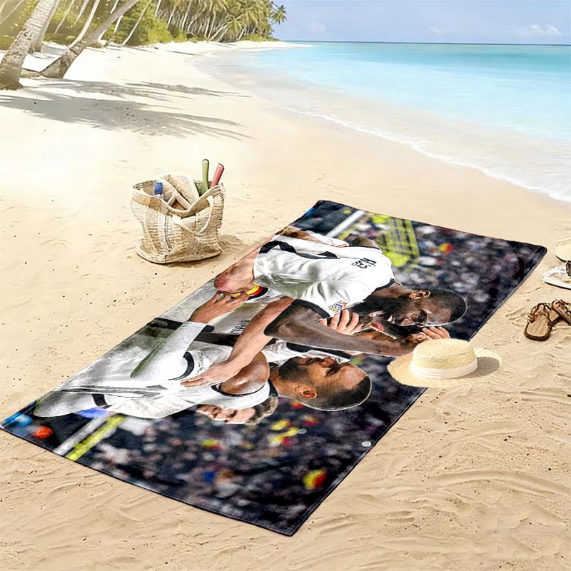 DFB Players Print Beach Towel, Large Soft Quick Dry Towel for Beach Camping Swimming