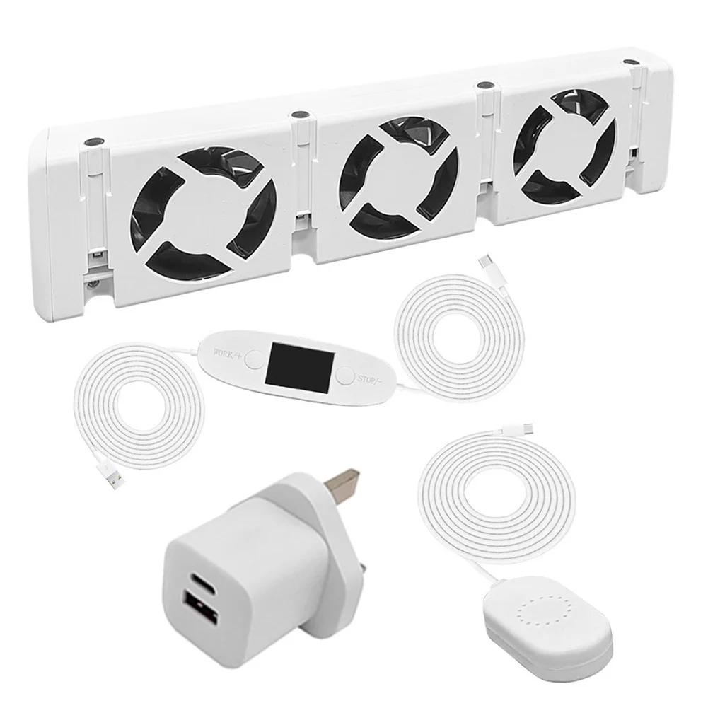 

Radiator Ventilator Radiator Fan Flame Retardant 30x7x3cm Home Improvement Plastic Temperature Sensor Hot Sale