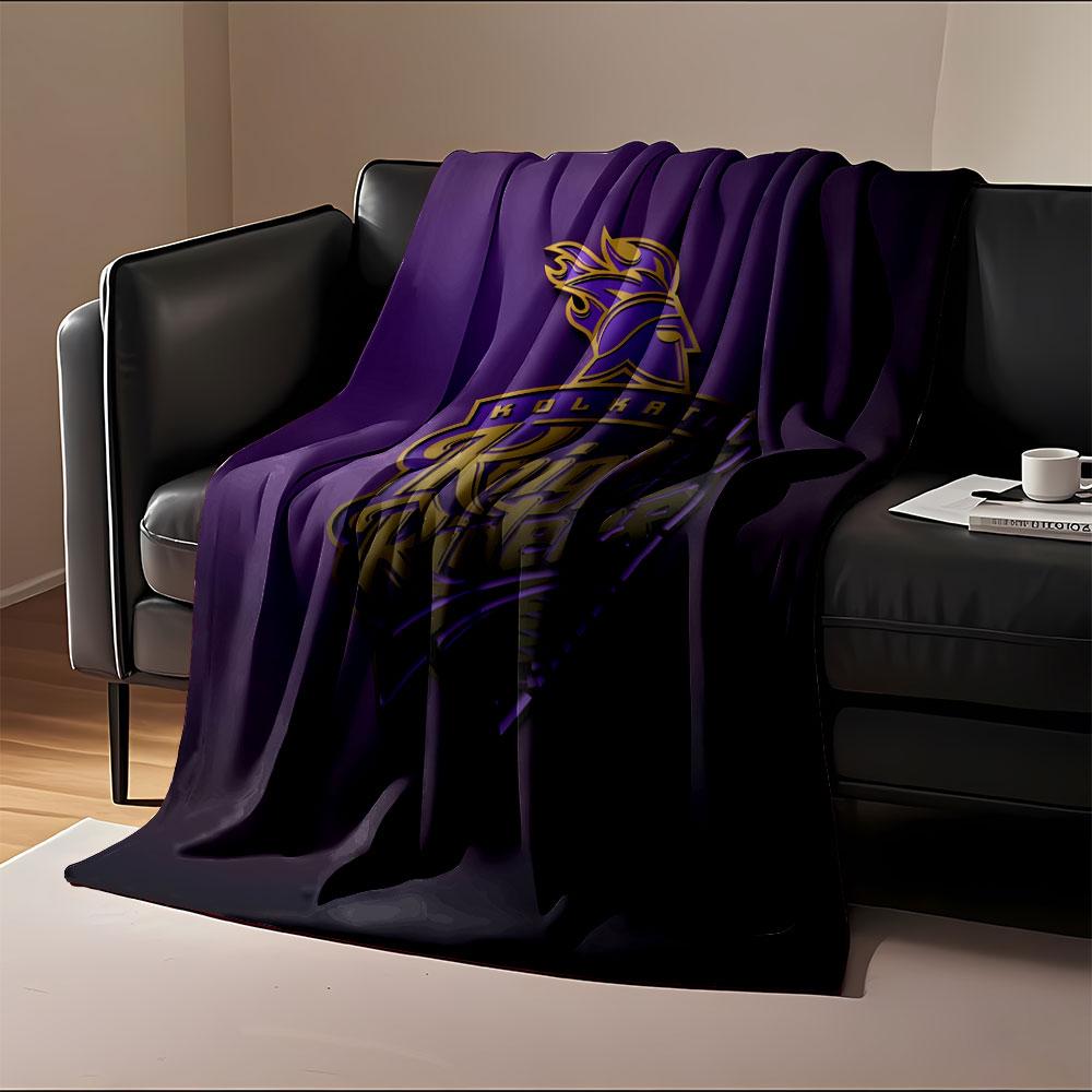 Kolkata Knight Riders Emblem print blanket soft and cozy perfect for the living room bed sofa or a nap,gift