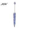 Creative Gifts for Sisters DIY Beadable Pen, Bling Rhinestones And Faux Pearls Beaded Decorative Stationery Students Black Ink Ballpoint Pen
