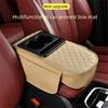with Cup Holder Car Armrest Pad PU Leather Car Armrest Pillow  Universal