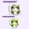 Glow Halloween Green Skull Palm Decal Wall Sticker For Home And Spaces Office
