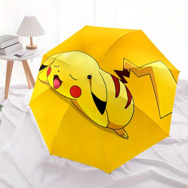 Pikachu Automatic Open Umbrella Compact Foldable Design, Durable Fabric for Casual Birthdays, Christmas s a0820065