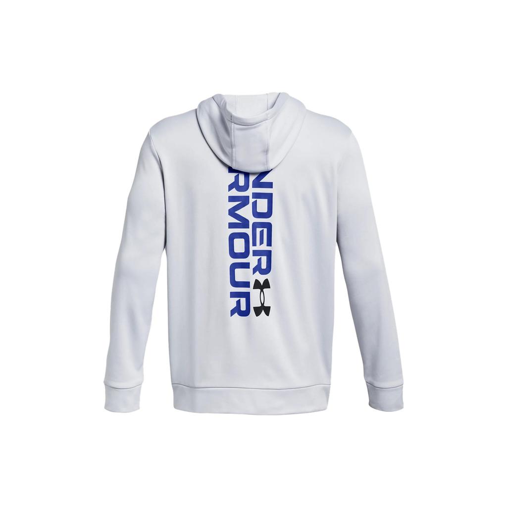 Under Armour Fleece Graphic Letter Print Hoodie Men Hoodies Light-Gray 1379745-014