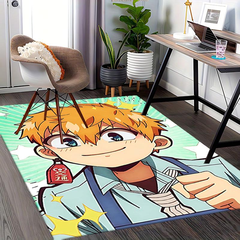 1 Stück Anime Cartoon Design Stuhlmatte, Schreibtischunterlage, Rutschfeste Teppichmatte für Heimdekoration, Geeignet für Alle Jahreszeiten.I053