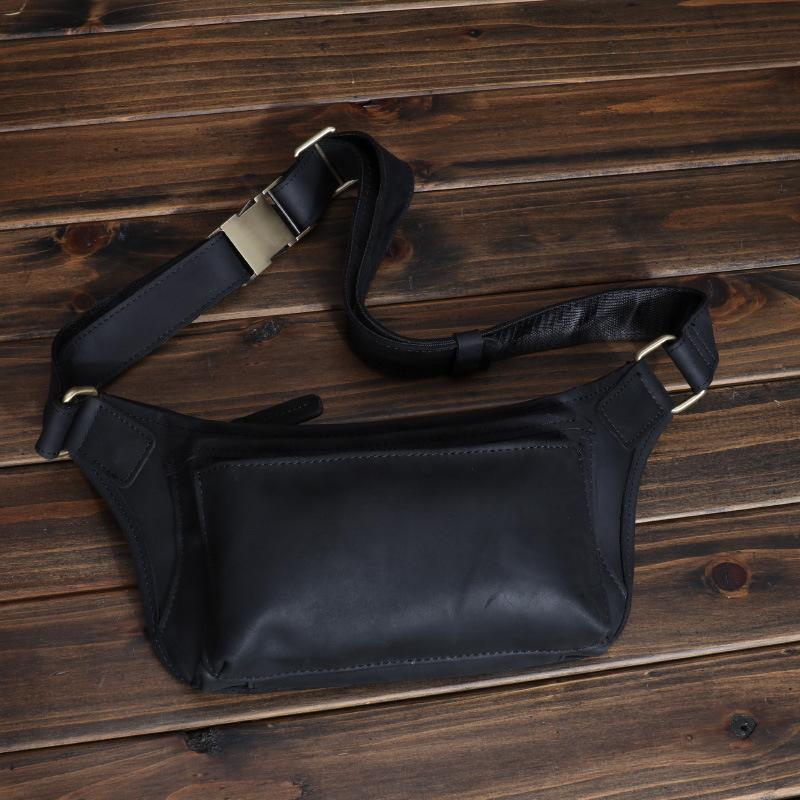 

Новая поясная сумка для мобильного телефона, мужская поясная сумка Crazy Horseskin, поясная сумка для занятий спортом на открытом воздухе, трансграничная кожаная нагрудная сумка, сумка из воловьей кожи