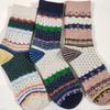 Female Spring and Autumn New Retro National Wind Drum Pile Cotton Socks