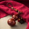 Sandalwood Gourd Keychain: Creative, Portable Pendant for Men & Women