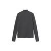 Stussy High Neck Striped Long Sleeve T-Shirt Women tops Black 214574