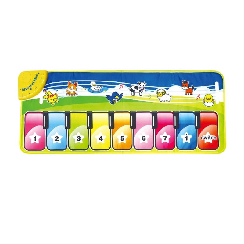 

Educational Touch Sensitive Play Mat with Music and Lights, Fun Activity Toy for Children Aged 1 to 4, Birthday Present