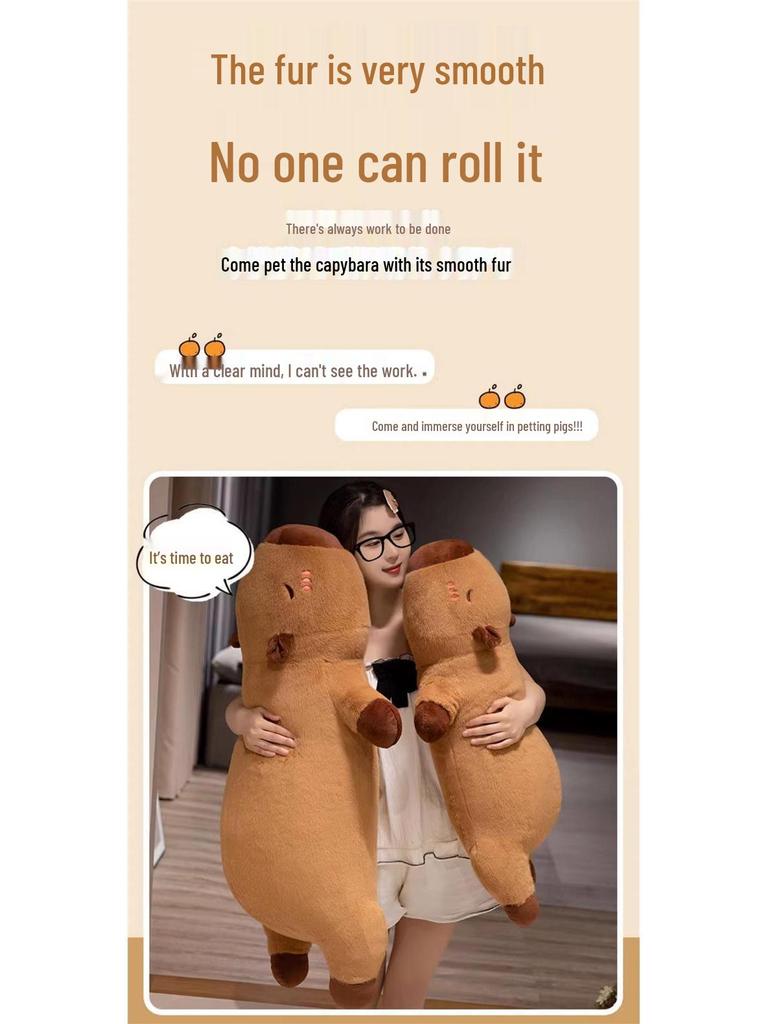 Capybara Cappy Hug Plush Pillow for Girls and Boys