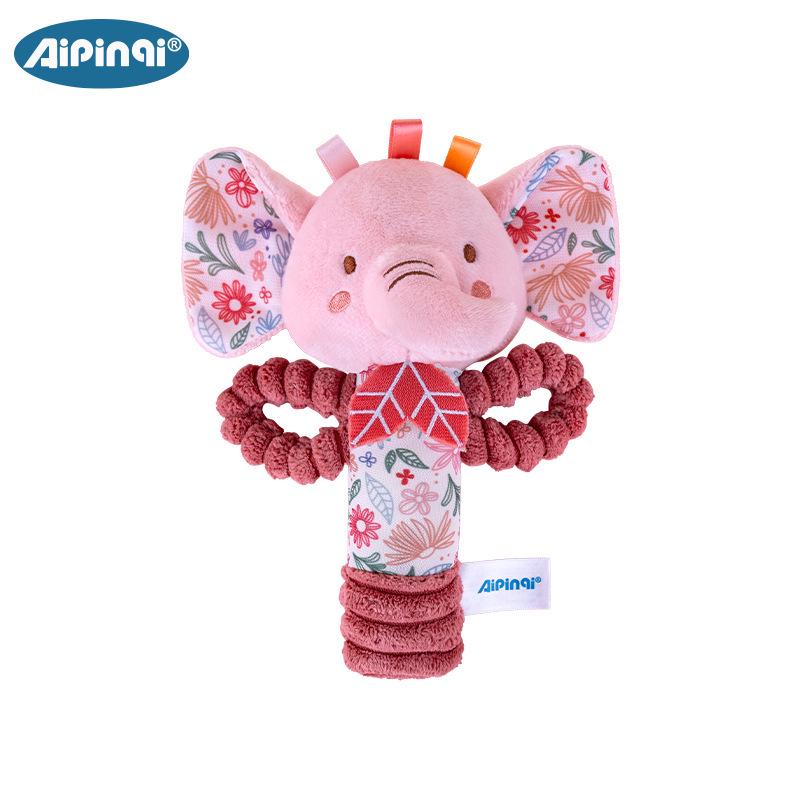 

Aipinqi Новая плюшевая погремушка для успокоения младенцев с ручным приводом, красочная игрушка-палочка для захвата для младенцев в возрасте 0-1 год