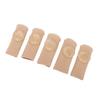 5pcs Toe Protector Reduce Soreness SEBS Closed Soft Toe Surface Fabric Sleeve Protectors Skin Color S 0.6 X 2.4in