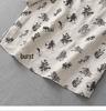 Floral Cotton Linen Mid-Sleeve Round Neck T-Shirt - Artistic Retro Style, Summer 2025 Arrival