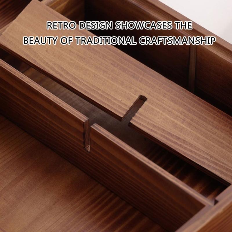 Stylish Candy Box Elegant Wood Dry Fruit Container with Cover for Living Room Elegant Snack Organizer for Household Use