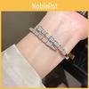 Elegante Gioiello da Mano a Tema Animale Bracciale a Serpente Placcato Oro 18k Con Zirconi Scintillanti Per Donna