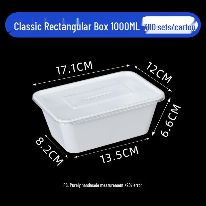 Disposable PP Plastic Takeaway Food Containers with Lids