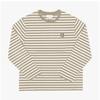 MaiSon KitSune Bold Fox Head Patch Stripe Men S Long Sleeve Tee Pm00122kj0044