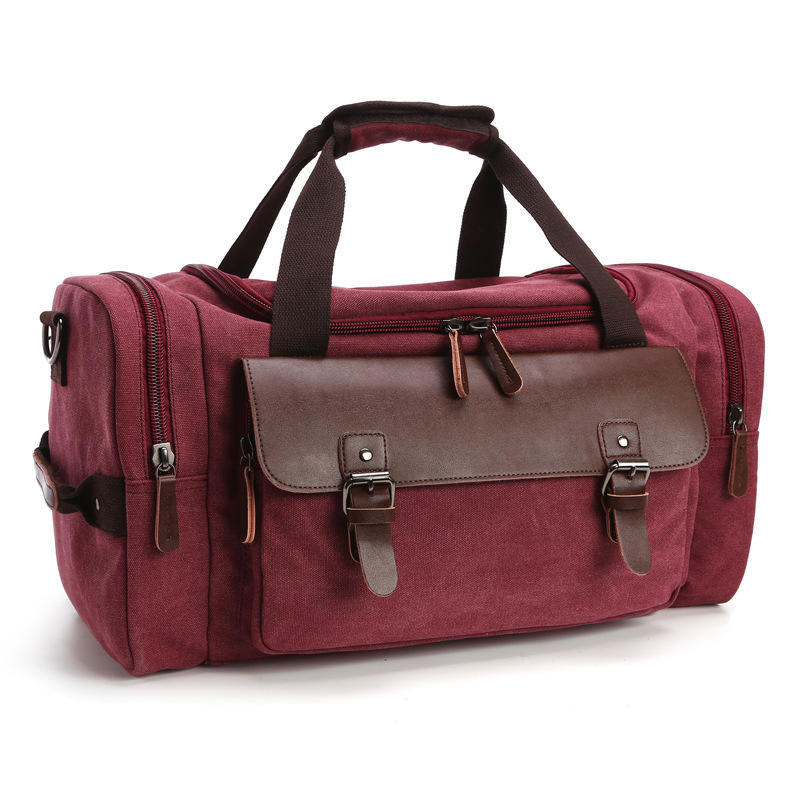High Quality Canvas Large Capacity Travel Shoulder Handbag Crossbody Travel Duffel Women Duffle Bag