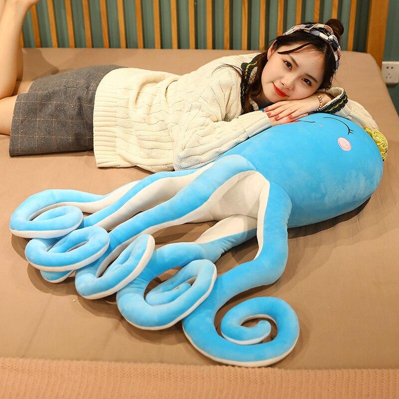 Lovely Octopus Plush Toys Cartoon Squid Pillow Toys Stuffed Soft Animal Sleep Cushion for Baby Kids Birthday Gifts