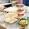 Large Capacity Prepare Dish Storage Rack Space-Saving Dish Storage Rack  Preparing Food