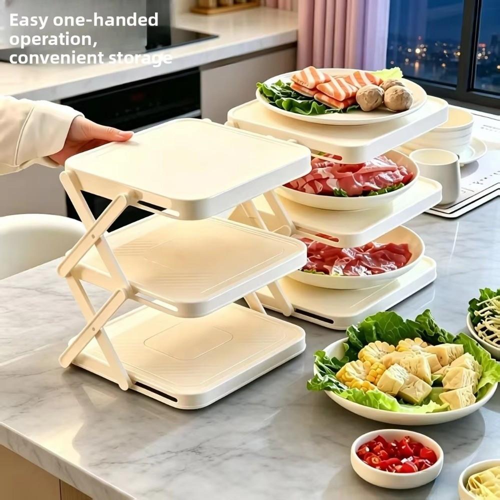 Large Capacity Prepare Dish Storage Rack Space-Saving Dish Storage Rack  Preparing Food