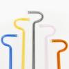 2Pcs Glass Drinking Straws with Anti-Wrinkle Glass Straws Cleaning Brush Reusable Curved Design Protects Lips Eco-Friendly