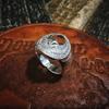 Adjustable Vintage Eagle Ring In Silver-Plated Copper Geometric Design Unisex Retro Statement Jewelry