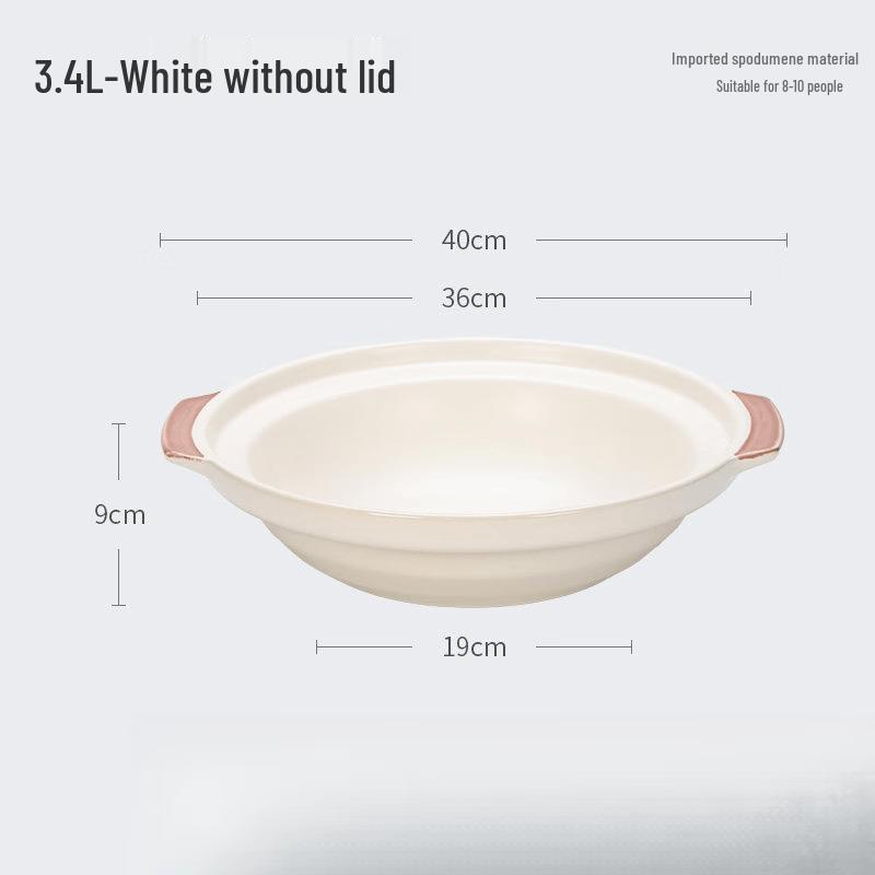 

LIEI Commercial Ceramic Shallow Casserole