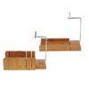 2 Pieces Wooden Soap Cutter with Wire Slicer Making Loaf Silicone Mold